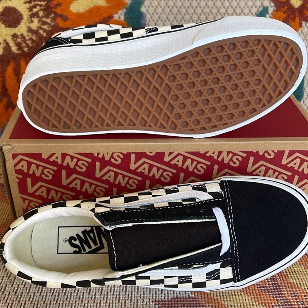 Vans WMNS Old Skool Stacked Checkerboard Black/Classic VN0A7Q5MTYQ Platforms